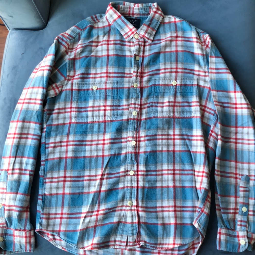 J Crew flannel shirt
